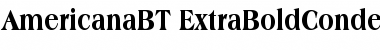 Download Americana Extra Bold Condensed Font Title Preview