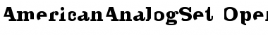 Download AmericanAnalogSet Regular Font Title Preview