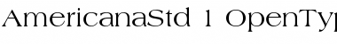 Download Americana Std Roman Font Title Preview