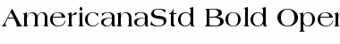 Download Americana Std Bold Font Title Preview
