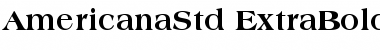 Download Americana Std Extra Bold Font Title Preview