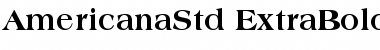 Download Americana Std Extra Bold Font Title Preview