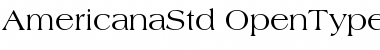 Download Americana Std Roman Font Title Preview