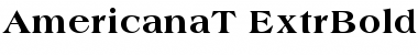 Download Americana T Extra Bold Font Title Preview