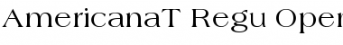 Download Americana T Regular Font Title Preview