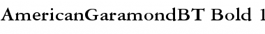 Download American Garamond Bold Font Title Preview
