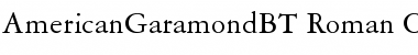 Download American Garamond Regular Font Title Preview