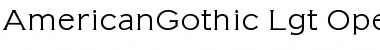 Download AmericanGothic Light Font Title Preview