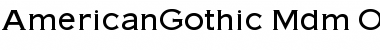 Download AmericanGothic Medium Font Title Preview