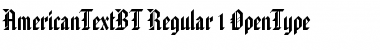 Download American Text Regular Font Title Preview
