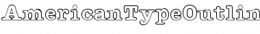 Download American TypeOutline Font Title Preview