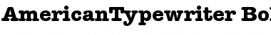Download ITC American Typewriter Bold Font Title Preview