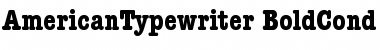 Download ITC American Typewriter Bold Condensed Font Title Preview