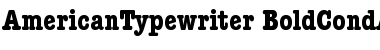 Download ITC American Typewriter Bold Condensed Alternate Font Title Preview