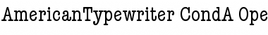 Download ITC American Typewriter Condensed Alternate Font Title Preview