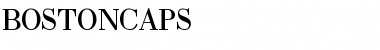 Download BostonCaps Regular Font Title Preview