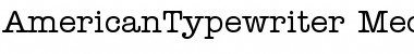 Download ITC American Typewriter Medium Font Title Preview