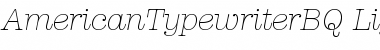 Download American Typewriter BQ Regular Font Title Preview