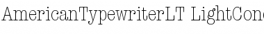 Download ITC American Typewriter LT Light Condensed Font Title Preview