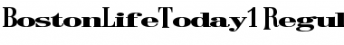 Download BostonLifeToday1 Regular Font Title Preview