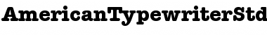 Download ITC American Typewriter Std Bold Font Title Preview