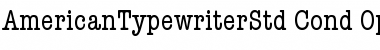 Download ITC American Typewriter Std Condensed Font Title Preview