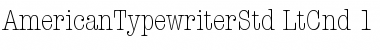 Download ITC American Typewriter Std Light Condensed Font Title Preview