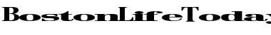Download BostonLifeToday1 Regular Font Title Preview