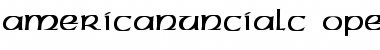 Download AmericanUncialC Regular Font Title Preview