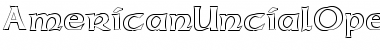 Download American UncialOpen Font Title Preview