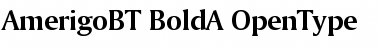 Download Bitstream Amerigo Bold Font Title Preview
