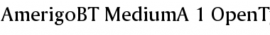 Download Bitstream Amerigo Medium Font Title Preview