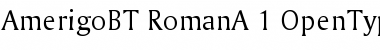 Download Bitstream Amerigo Regular Font Title Preview