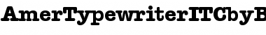Download ITC American Typewriter Bold Font Title Preview