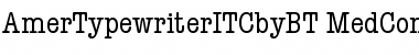 Download ITC American Typewriter Medium Condensed Font Title Preview