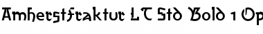 Download AmherstFraktur LT Std Regular Bold Font Title Preview