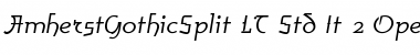 Download AmherstGothicSplit LT Std It Regular Font Title Preview
