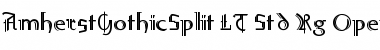 Download AmherstGothicSplit LT Std Rg Regular Font Title Preview