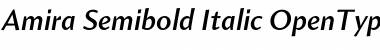 Download Amira Semibold Italic Font Title Preview