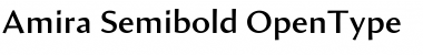 Download Amira Semibold Font Title Preview