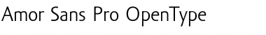 Download Amor Sans Pro Regular Font Title Preview