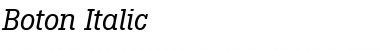 Download Boton Italic Font Title Preview