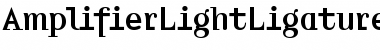 Download Amplifier LightLigatures Font Title Preview