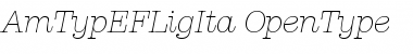 Download AmTypEFLigIta Regular Font Title Preview