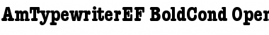Download AmTypewriterEF BoldCond Font Title Preview
