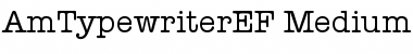 Download AmTypewriterEF Medium Font Title Preview