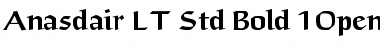 Download Anasdair LT Std Regular Bold Font Title Preview