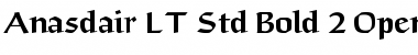 Download Anasdair LT Std Bold Regular Font Title Preview