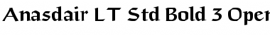 Download Anasdair LT Std Bold Regular Font Title Preview