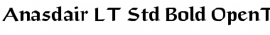 Download Anasdair LT Std Regular Bold Font Title Preview